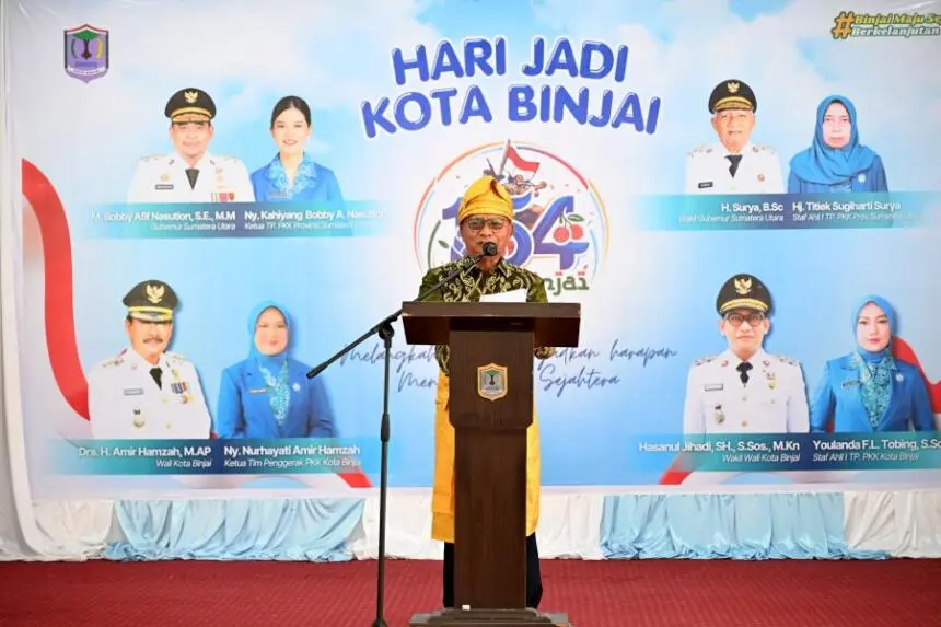 HUT ke-154 Binjai, Wagub Surya Sebut Momentum Perkuat Optimisme dan Kemajuan Daerah