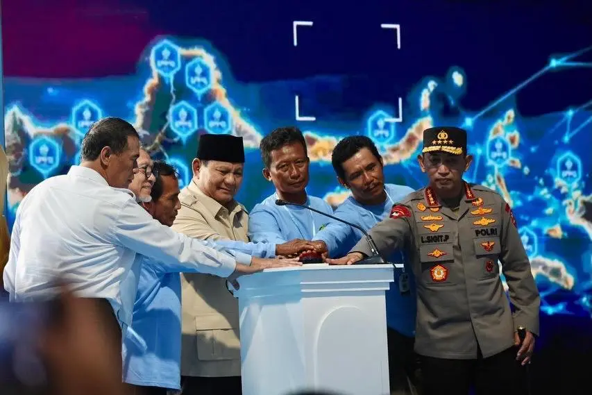 Menhan RI Hadiri Panen Raya Jagung Serentak Kuartal II dan Ground Breaking Gudang Ketahanan Pangan Polri