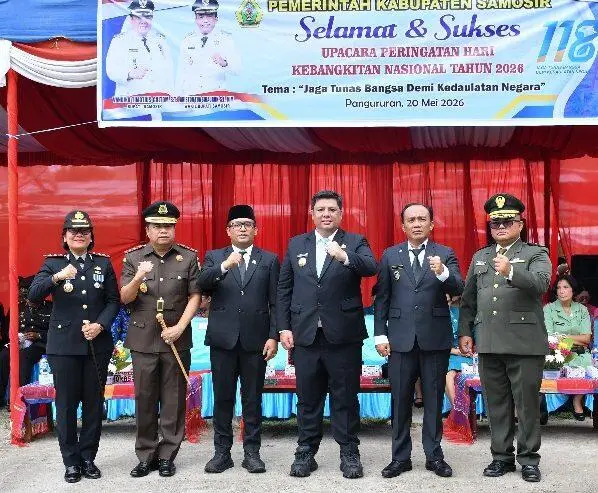 Bupati Samosir Pimpin Upacara Harkitnas 2026, Ajak Generasi Muda Bangkit di Era Digital