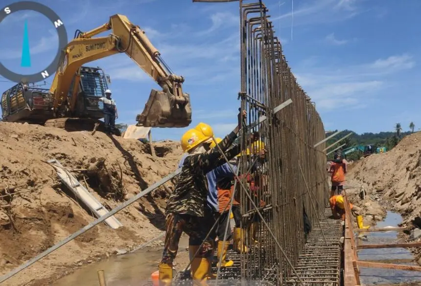 Pembangunan Pengendalian Banjir dan Sabo Dam di Tukka Dikebut