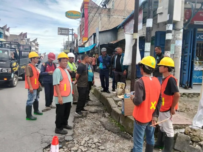 Pemkab Humbahas dan BBPJN Sumut Tinjau Lokasi Pembangunan Gorong-gorong
