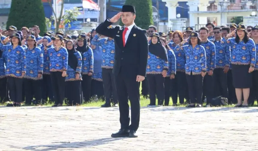 ASN Pemkab Simalungun Gelar Upacara Peringatan Hari Lahir Pancasila
