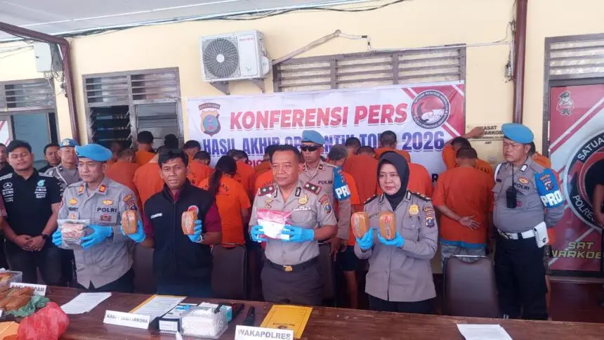 Operasi Antik: Polres Siantar Amankan 29 Tersangka dan 1 Kilogram Sabu