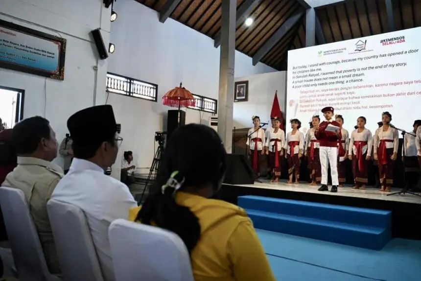 Presiden Prabowo Dengarkan Langsung Aspirasi dan Kisah Para Siswa Sekolah Rakyat di Tabanan