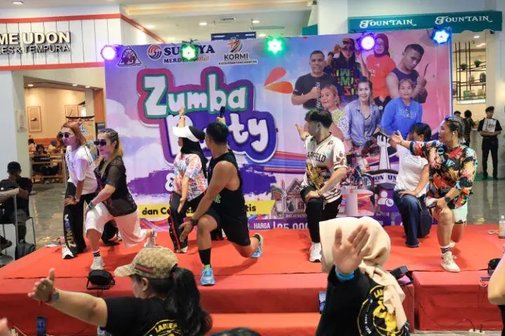 Zumba Party n X Move ASIAFI Sukses, Dinkes Fasilitasi Cek Kesehatan Gratis
