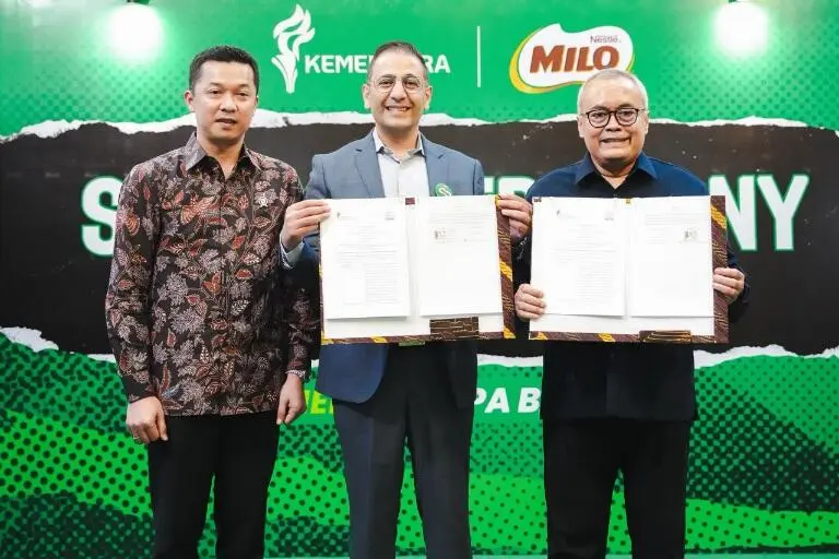 Tandatangani Nota Kesepahaman, Kemenpora RI dan Nestle Indonesia Perkuat Sinergi Tingkatkan Prestasi dan Industri Olahraga Tanah Air