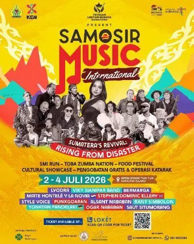 Ayo ke Samosir, Artis Mancanegara dan Lokal Meriahkan SMI 2026