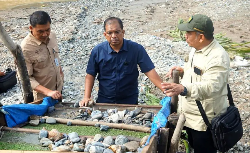 Atas Arahan Gubernur Bobby Nasution, Pemprov Sumut Lanjutkan Penertiban Tambang Ilegal di Sungai Batang Gadis