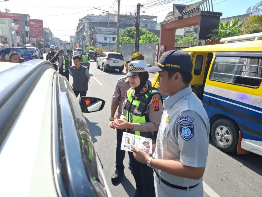 Sat Lantas Polres Siantar Gelar Razia Pajak Kendaraan, 19 Unit Terjaring