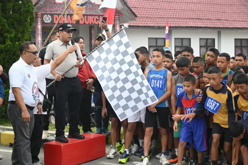 Peringati HUT ke-23, Pemkab Humbahas Gelar Lomba Maraton 5K Diikuti 1010 Pelajar