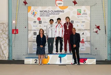 Atlet Muda Panjat Tebing Indonesia Haddan Malik Sukses Raih Perak di World Climbing Youth Championship Arco Italia