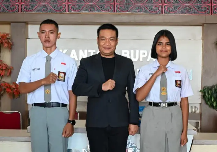 Dua Pelajar asal Humbahas Terpilih sebagai Paskibraka Tingkat Provinsi Sumut