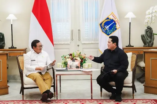Bertemu Gubernur DKI Jakarta, Menpora Erick Apresiasi Dukungan Maksimal Pemerintah Daerah Sukseskan FIFA ASEAN Cup 2026