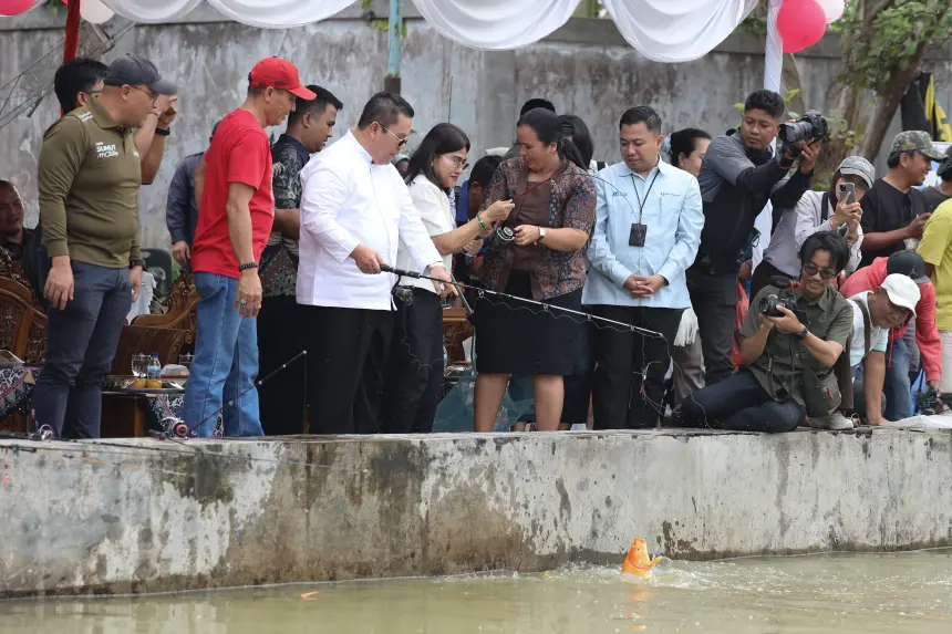 Lomba Mancing HUT ke-81 RI, Pemko Siantar Jalin Silaturahmi Bersama Warga
