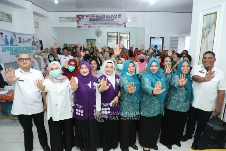 Ketua TP Posyandu Asahan dan Wakil Ketua Hadiri Tracing TBC Terintegrasi CKG di Simpang Empat