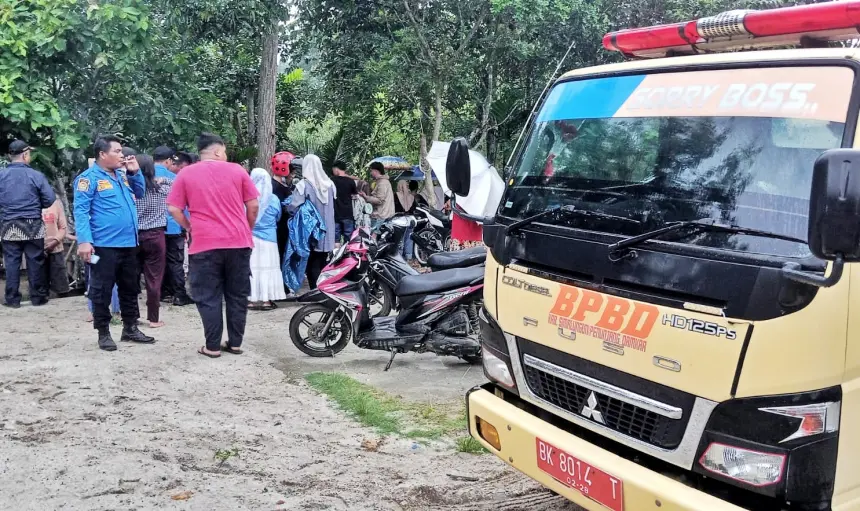 BPBD Simalungun Turunkan Personil Cari Warga yang Tenggelam di Sungai Lobang