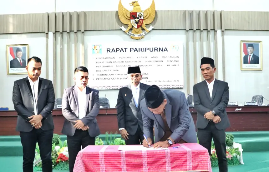 7 Fraksi DPRD Setujui Ranperda P-APBD 2026 Simalungun