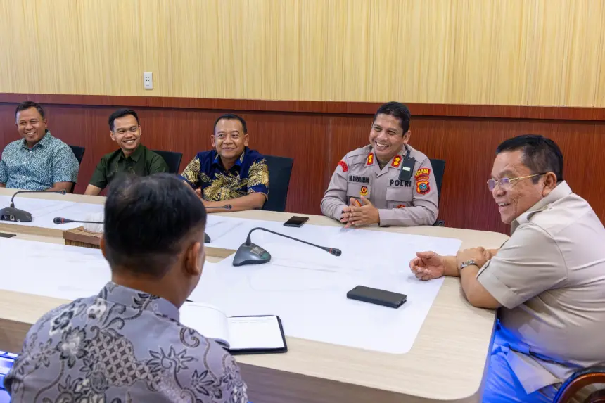 Wali Kota Wesly Sambut Silaturahmi Kapolres Dhana, Perkuat Sinergi Forkopimda