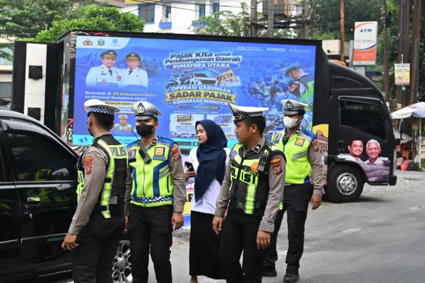 Tingkatkan Kepatuhan Masyarakat, Bapenda Sumut dan Ditlantas Polda Sumut Kembali Gelar Operasi Sadar Pajak