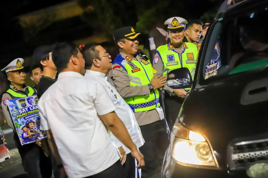 Wali Kota Wesly dan AKBP Dhana Sosialisasi Operasi Patuh Toba 2026 di Ring Road