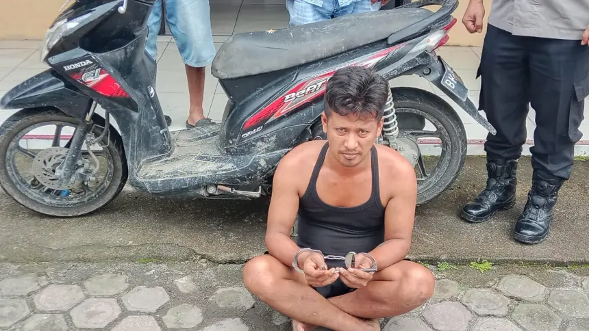 Polsek Panei Tongah Amankan Pelaku Curanmor di Lumban Gambiri