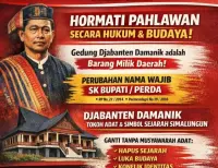 Polemik Pergantian Nama Aula Djabanten, Partuha Mauja Keluarkan Rekomendasi