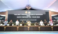 Menhan Hadiri Rapim TNI-Polri 2026, Presiden Apresiasi Dedikasi TNI-Polri
