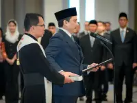 Pimpinan Kemenkeu Hadiri Upacara Sumpah Jabatan Deputi Gubernur BI