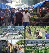 Gotong Royong Gerakan Indonesia Asri, Pemko Binjai Tanam 50 Bibit Pohon di Sekitar Pasar Tavip