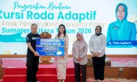 Kahiyang Ayu Serahkan 135 Kursi Roda Adaptif bagi Anak Penyandang Cerebral Palsy di Sumut