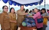 Pemkab Samosir Gelar Gerakan Pangan Murah, Diserbu Ratusan Warga