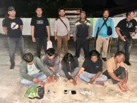Polres Simalungun Bekuk 5 Pria Terlibat Peredaran Sabu di Silimakuta