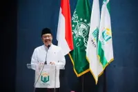 Malam Anugerah LPTNU, Gus Ipul Ajak Perguruan Tinggi NU Terlibat di Sekolah Rakyat