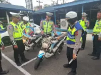 Satlantas Periksa Kendaraan Dinas dan Kelengkapan Personel