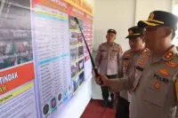 Kapolres Simalungun Tinjau Kesiapan Pos Pengamanan Jelang Lebaran