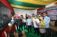 Pos Pam dan Pos Yan Operasi Ketupat di Siantar Siap Bertugas