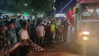 Ratusan Pengendara Padati Pawai Takbir Pemkab Tapteng