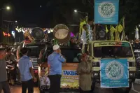 Pawai Takbir Keliling 1447 H di Siantar, Kendaraan Hias dan Peserta Antusias