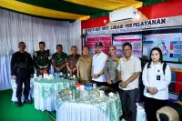 Walikota Bersama Kompolnas Dan Polres Siantar Pantau CCTV Perkembangan Arus Balik Lebaran