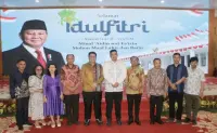 Bupati Samosir/Wakil Bupati Hadiri Open House Gubsu dan Wagubsu, Perkuat Sinergitas dengan Pemerintah Provinsi di Hari Raya Idul Fitri 1447 H