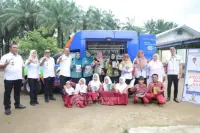 unda Literasi Asahan Tinjau Perpustakaan Keliling di Aek Ledong