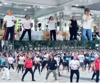 ASIAFI Siantar Pandu Senam Bersama di Event Fun Run 10K HUT ke XXV FKGOR