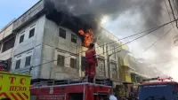 Polres Pematangsiantar Periksa Tempat Kebakaran di Jalan Thamrin, Kerugian Ditaksir Rp1 Miliar