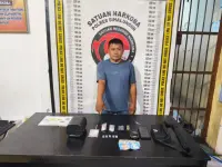 Berawal dari Informasi Masyarakat, Polisi Amankan Terduga Pengedar sabu di Hatonduhan