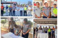 PT Jasa Raharja Serahkan Bantuan Palang Pintu Perlintasan Kereta Api di Kota Binjai