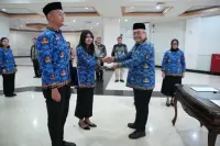 Sesmenpora Lantik 52 CPNS Menjadi PNS, Tekankan Integritas, Dedikasi, dan Kreativitas