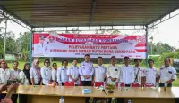 Estafet di Tiga Desa, Bupati Humbahas Letakkan Batu Pertama Pembangunan KDMP di Pakkat