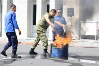 Biro Umum Kemhan Gelar Simulasi Pencegahan dan Penanggulangan Kebakaran, Perkuat Kesiapsiagaan Personel