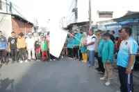 Bupati Asahan Lepas Gerak Jalan Santai Peringati May Day 2026