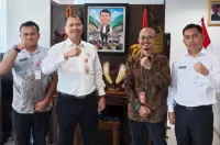 Pemkab Humbahas Koordinasi dengan BNPB, Bahas Penanganan Pascabencana
